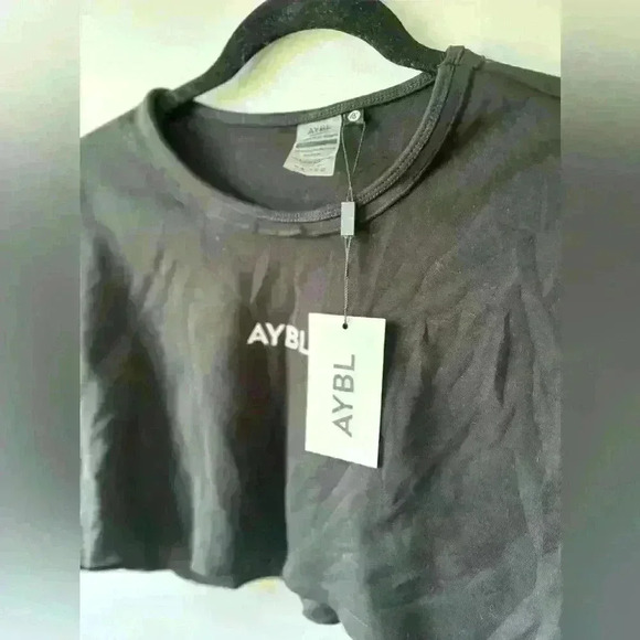 NWT AYBL  Training Crop Top - Black - Picture 4 of 6